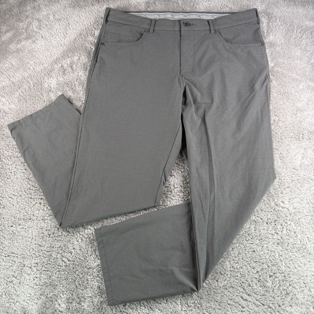Tommy Bahama Mens 36x30 Gray Performance Pants 5-Pocket Stretch Golf Beach